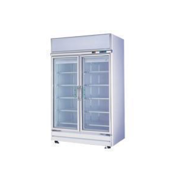 雙門機上型玻璃展示櫃